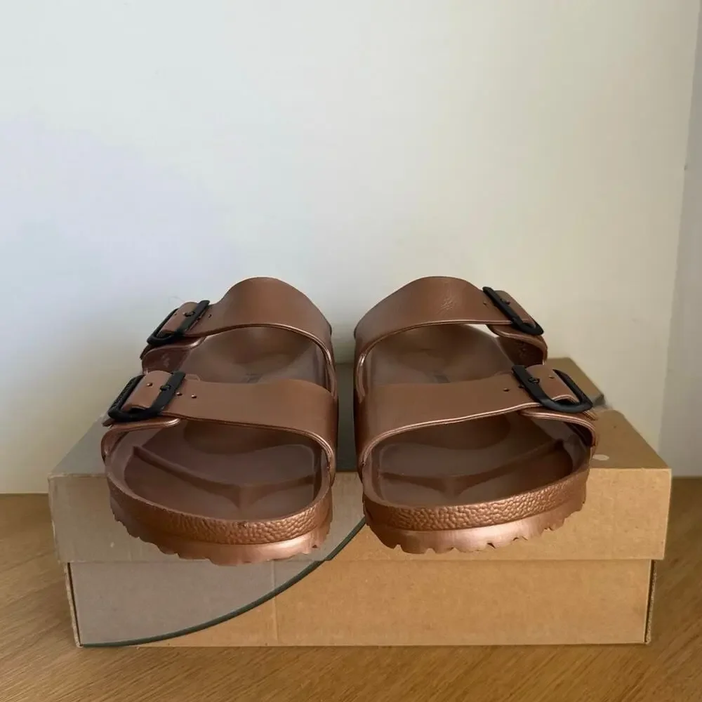 Birkenstock Arizona EVA ‘Metallic Copper’ Men Sandals- SZ 12